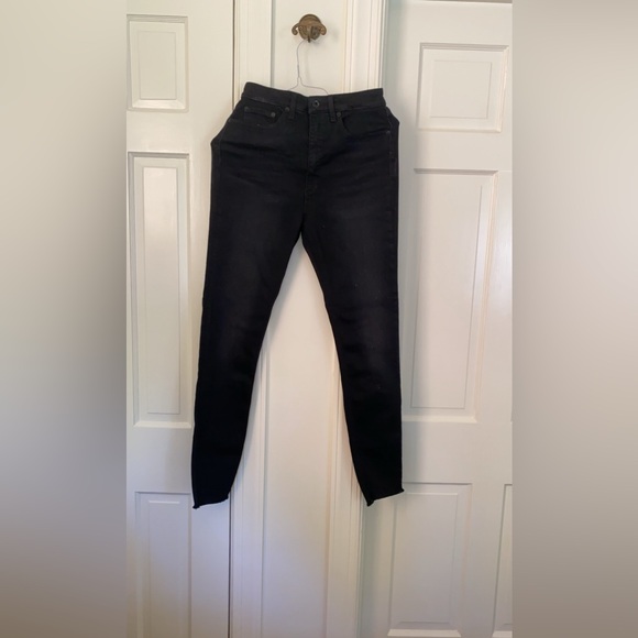 Good American Good Legs faux suede pants jeans size 6 or size 28 - Picture 3 of 5